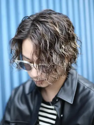 パーマ メンズ フェザーパーマ原宿 fifth 凜空のヘアスタイル