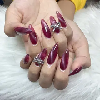 ネイル 🎀nana🫧 ワンホンネイル🎀のネイルデザイン