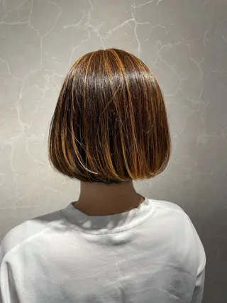 ミディアム カラー 髪の家 tikiのヘアスタイル