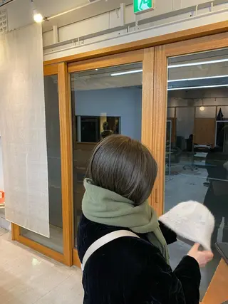 ミディアム うる艶ヘア♡韓国好き 透明感　shotaのヘアスタイル