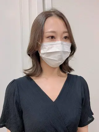 ミディアム カラー ヘアアレンジ 柔らか垢抜けｶﾗｰと ｶｯﾄ🫧ASUKAのヘアスタイル