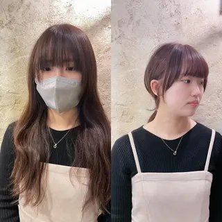ロング セキネ シュウヘイのヘアスタイル