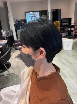 ショート 【南草津】髪質改善 ヘナカラー＆縮毛矯正のヘアスタイル