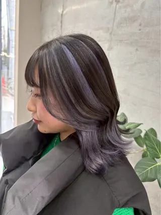 ミディアム 為谷莉世/ハイトーン /大宮のヘアスタイル