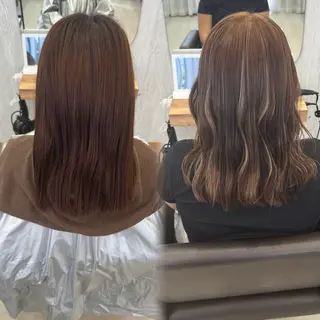 セミロング Agu hair 粉河のヘアスタイル