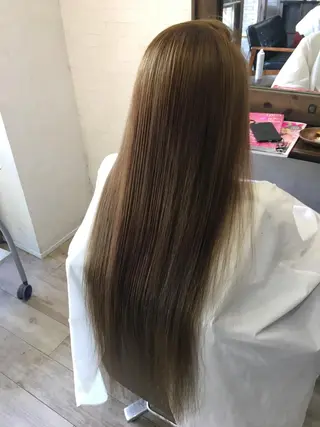 ロング 松本 亮のヘアスタイル
