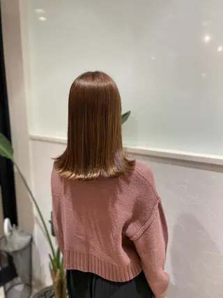 ミディアム ボブ/艶髪 soleilrukaのヘアスタイル