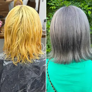 カラー ダブルスキルエクステ /羽エクステ白石宇由のヘアスタイル