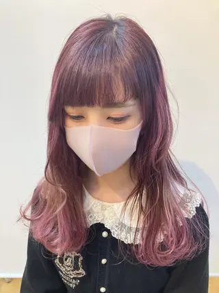 ロング fumikaブリーチ /デザインのヘアスタイル