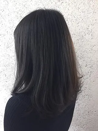 セミロング カラー パーマ ヘアアレンジ ✨ハイクオリティ✨ 山本香也のヘアスタイル