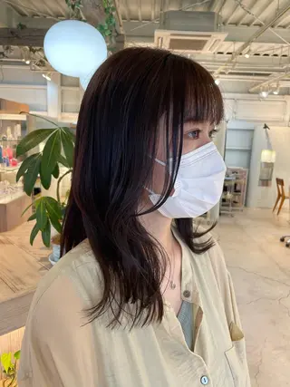 セミロング カラー レイヤーカット/ マリアのヘアスタイル