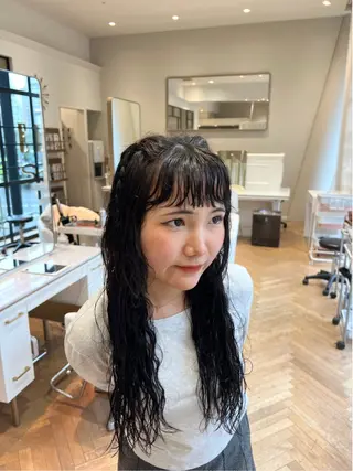 ロング パーマ 似合わせ/レイヤー 💟SAEのヘアスタイル