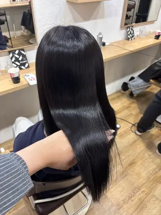 セミロング カラー ️韓国ヘア／レイヤー カットYūka❤️のヘアスタイル