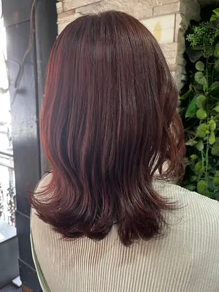 ミディアム カラー 🫧miyu/艶カラ ーエクステ🫧のヘアスタイル