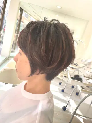 ショート カラー パーマ 大宮CENTRAL 店長西川凌史のヘアスタイル