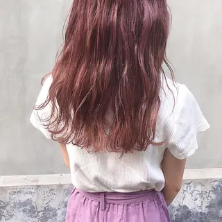 ロング カラー パーマ ヘアアレンジ メンズ キッズ ネイル マツエク・マツパ インナーカラー/ KANAのヘアスタイル