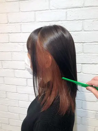 ミディアム カラーアンドケアリタ kitamuuuのヘアスタイル