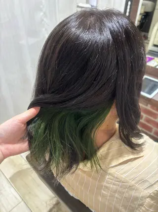 ミディアム カラー もり はなののヘアスタイル