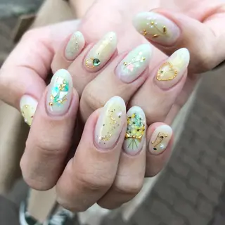 ロング カラー キッズ ネイル マツエク・マツパ 福田 加奈のネイルデザイン