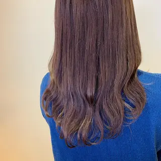 セミロング カラー 透明感艶カラー/ 岡田澪香のヘアスタイル