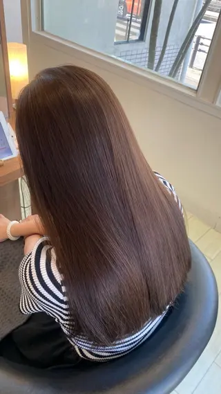 ロング カラー 艶カラー✨ 河津さくらのヘアスタイル