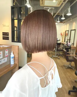 ショート カラー ショート/ボブ/ メンズ/縮毛矯正のヘアスタイル