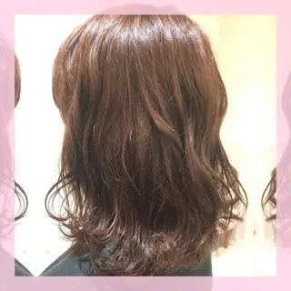 ミディアム カラー 🍒前川 🍒のヘアスタイル
