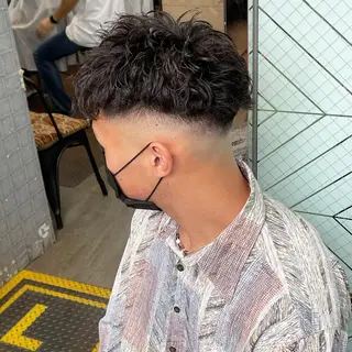 パーマ メンズ 渋谷/フェード/ 國分 翔のヘアスタイル