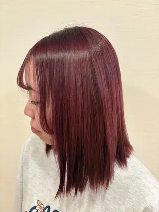 ミディアム カラー り このヘアスタイル