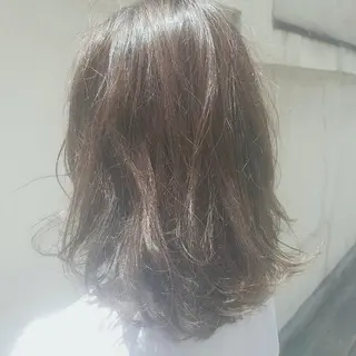 カラー 🙃 透明感カラー/ボブのヘアスタイル