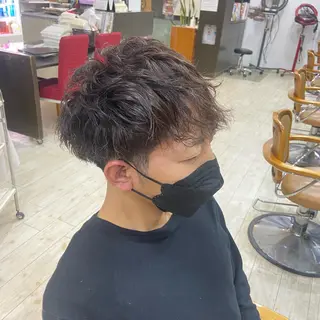 カラー パーマ メンズ 鈴木 琴乃のヘアスタイル