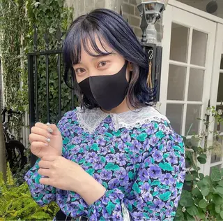 ミディアム カラー デザインカラー🥂 YUKAのヘアスタイル