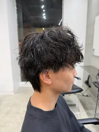 パーマ メンズ fifth天神 パーマ特化/石橋航海のヘアスタイル