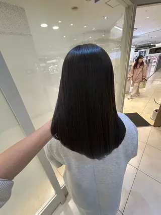 ミディアム カラー 縮毛矯正/髪質改善/ 艶髪ササキナツミのヘアスタイル