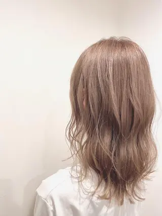 カラー フェザーパーマ/ ダブルカラー/藤田のヘアスタイル