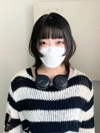 セミロング カラー パーマ ヘアアレンジ メンズ キッズ ネイル マツエク・マツパ アイブロウ 🦕ウルフカット 🦕ａｋｉｈｏのヘアスタイル