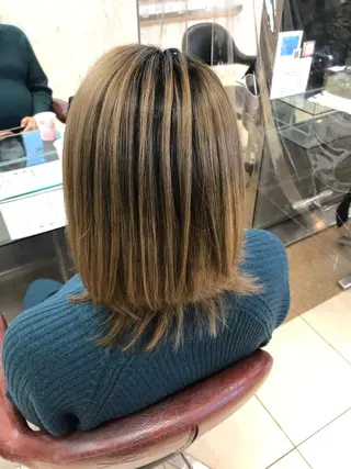 ミディアム 手塚 亮汰のヘアスタイル
