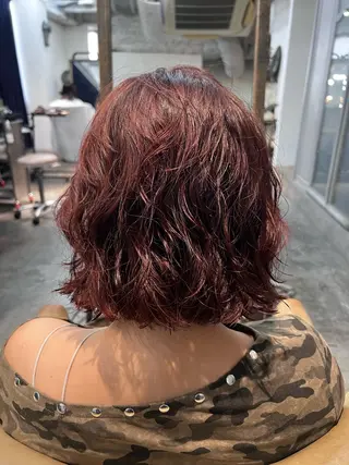 ショート 紙屋町ショート /ボブ　パーマ河内蓮のヘアスタイル