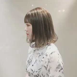 ミディアム カラー ヘアアレンジ 柔らか垢抜けｶﾗｰと ｶｯﾄ🫧ASUKAのヘアスタイル