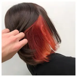 ショート カラー ヘアアレンジ マツエク・マツパ ♡透け感カラー 大賀哲平♡のヘアスタイル