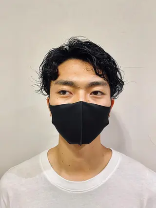 パーマ メンズ 宮腰 瑠果のヘアスタイル