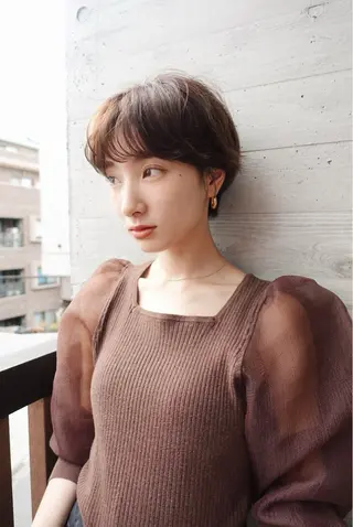 ショート 暖色/パーマ 🌼クニトウメイのヘアスタイル
