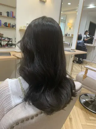 セミロング 大人韓国ヘア🎀 しょうこLuanaのヘアスタイル