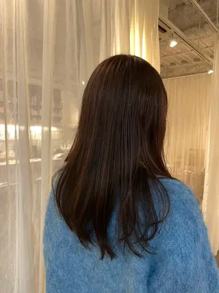 ロング 藤原 百花のヘアスタイル