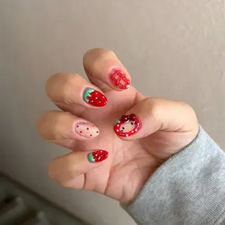 ネイル 直方市ネイルサロン minuitのネイルデザイン