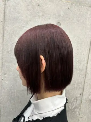 ショート カラー すぐ巻ける縮毛矯正 🍀勝倉　麗のヘアスタイル