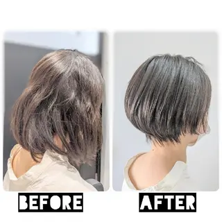 ショート カラー パーマ ヘアアレンジ 心斎橋難波本店　店長 THE ECT 中尾のヘアスタイル