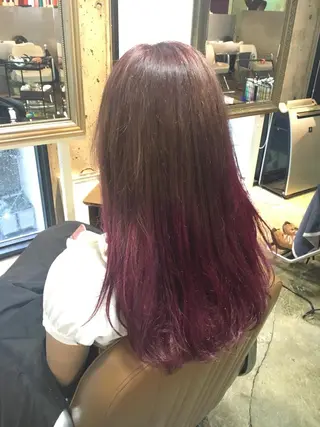 ロング カラー 北條 優輝のヘアスタイル