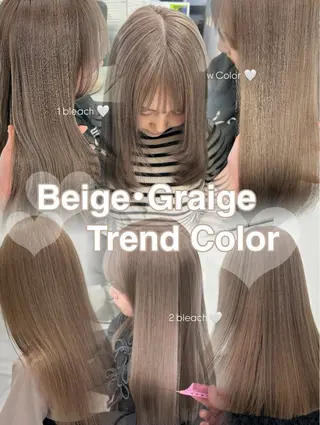 カラー 透明感ベージュ🎀 Anju/渋谷🎀のヘアスタイル