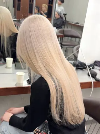 ロング カラー ブリーチ　ハイトーン 特化🌈フジタハルキのヘアスタイル